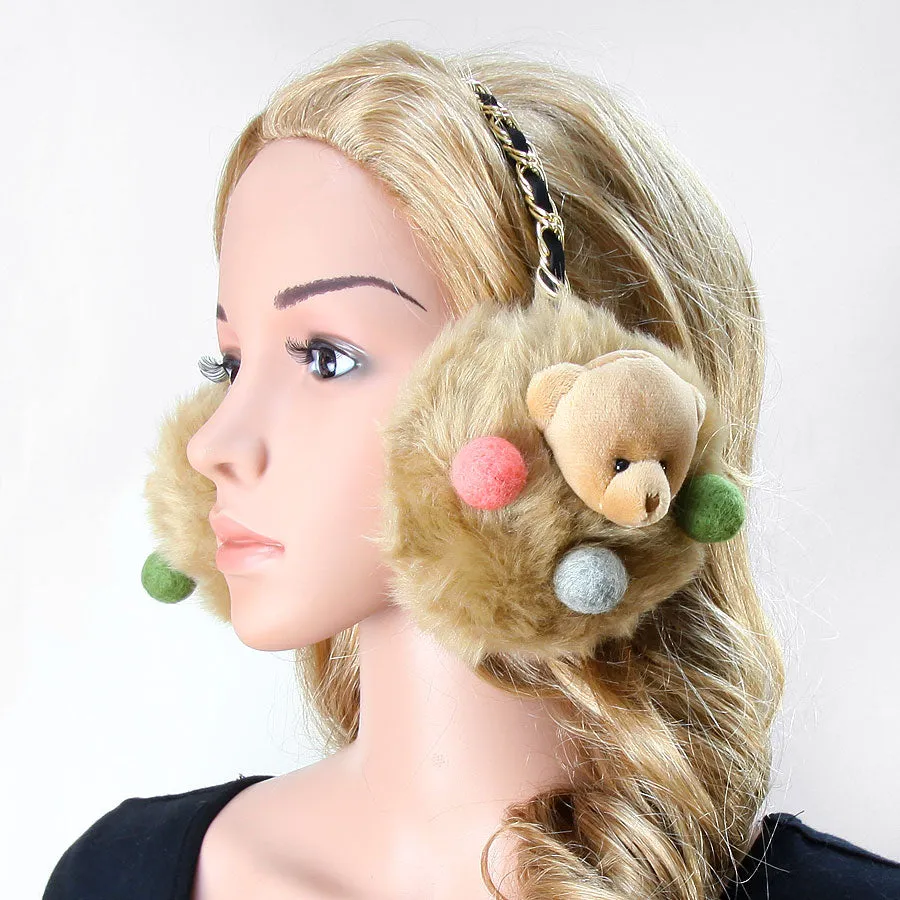 iLLASPARKZ Teddy Face Faux Fur Earmuff