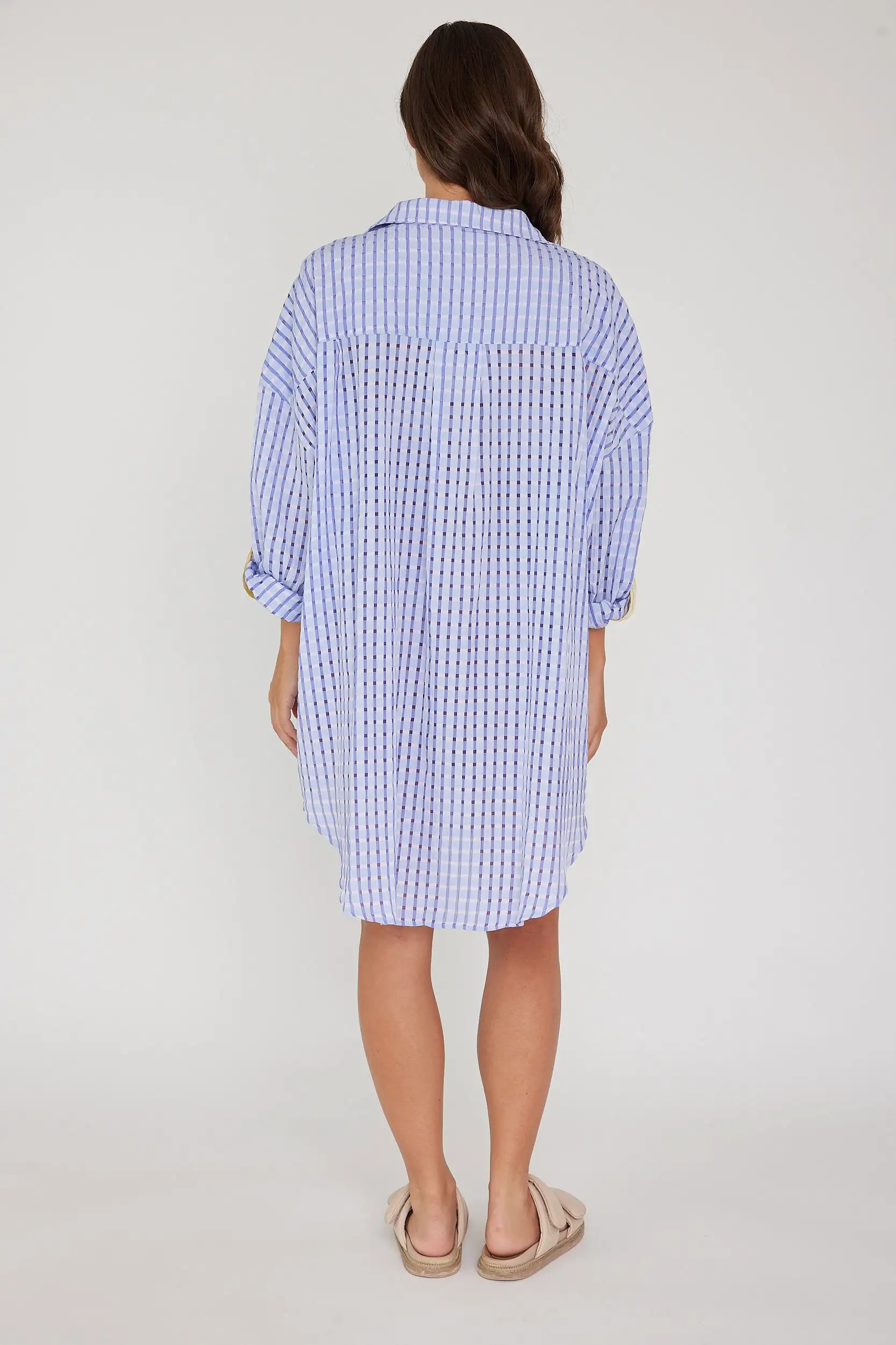 IZZY Dress Chequer Lilac