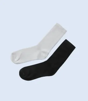 KA0035-BLACK/WHT-Socks For Girls