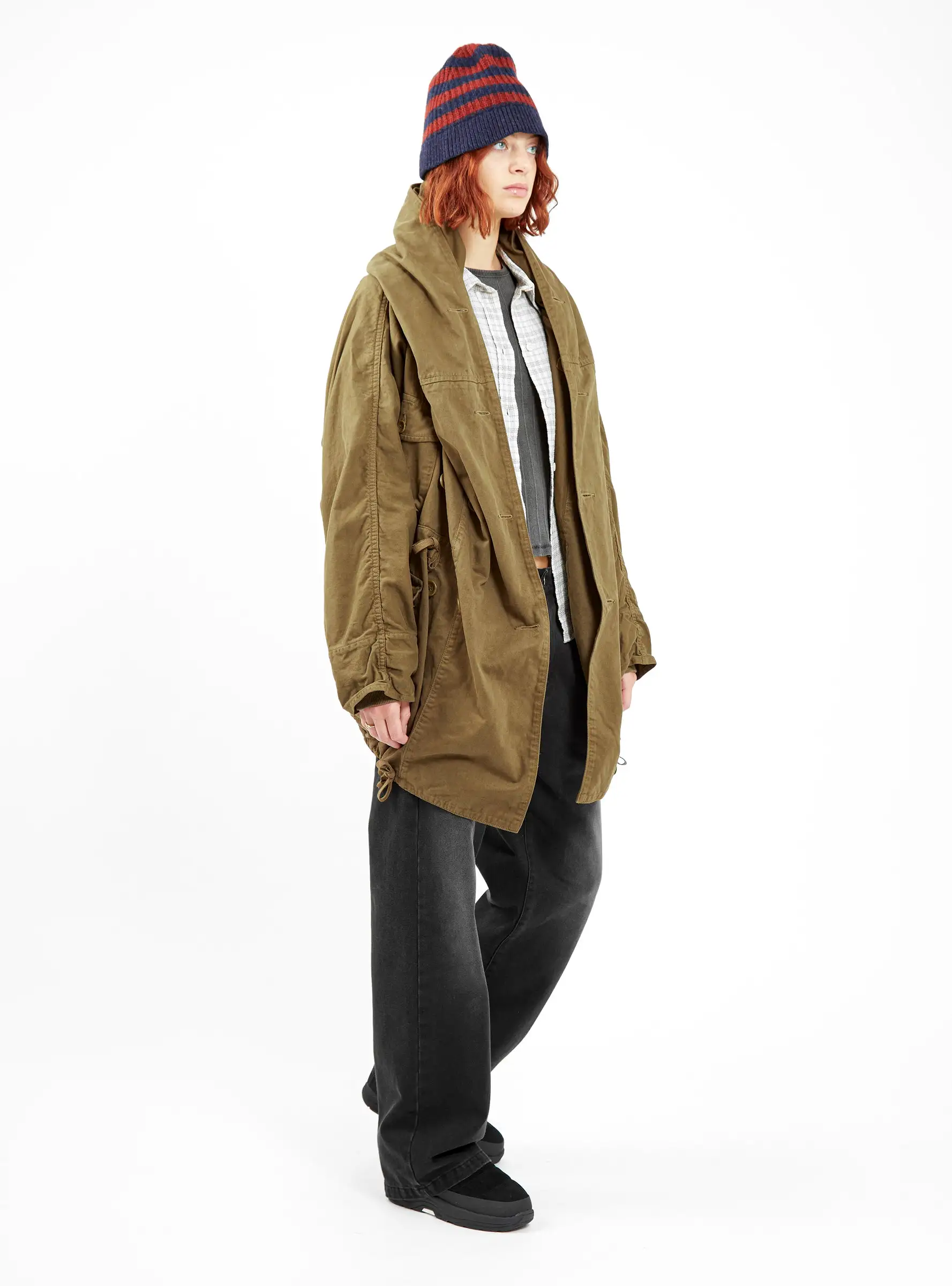 Katsuragi Cotton Coat Khaki