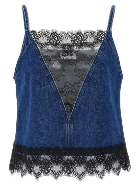 Lace 20 Tops Blue