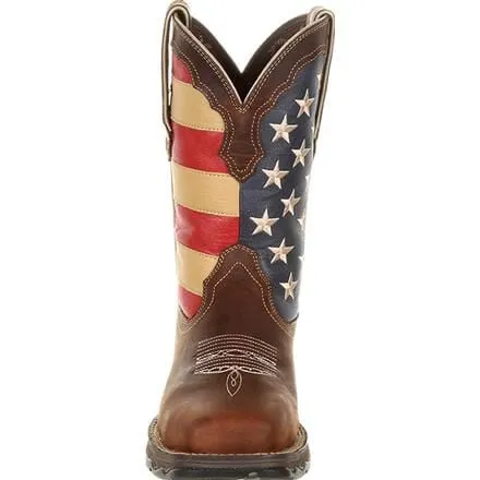 Lady Rebel Work™ by Durango® Steel Toe Patriotic Flag Work Boot