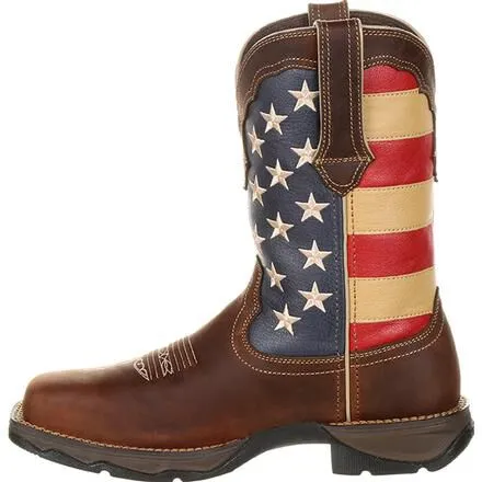 Lady Rebel Work™ by Durango® Steel Toe Patriotic Flag Work Boot