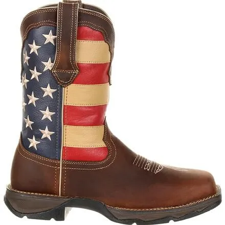 Lady Rebel Work™ by Durango® Steel Toe Patriotic Flag Work Boot