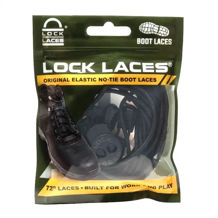 Lock Laces Boot Black