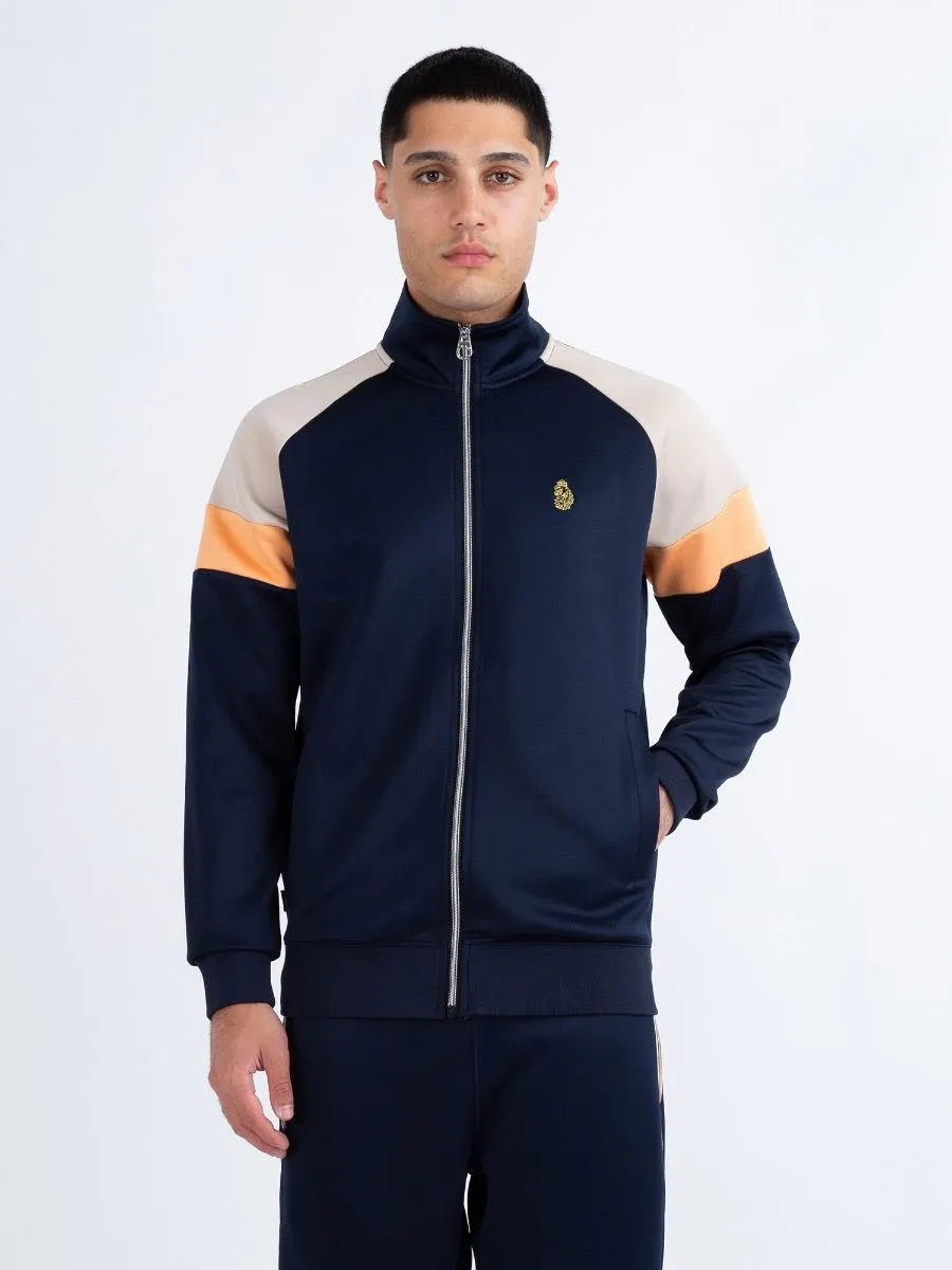 Luke 1977 Sport Kas 3 Zip Track Jacket Dark Navy