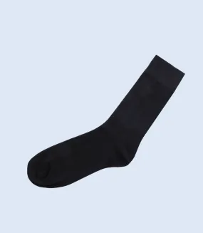 MA1695-BLACK-Mid-calf Socks For Men