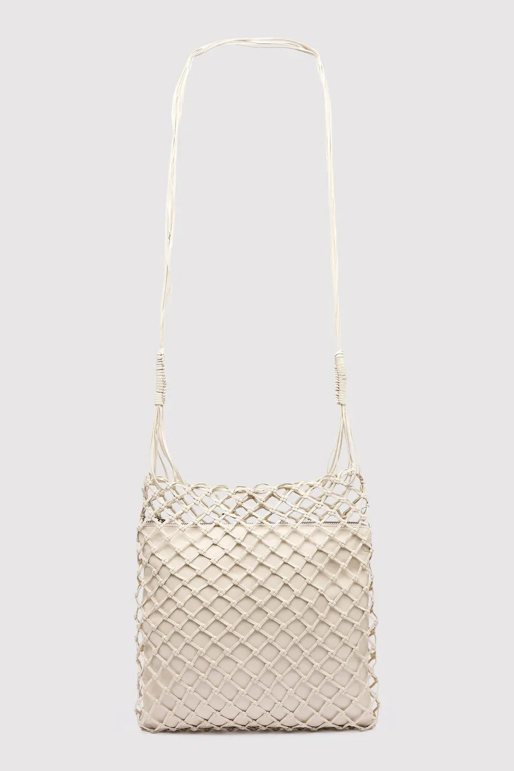 Macrame Sling Bag - Ecru