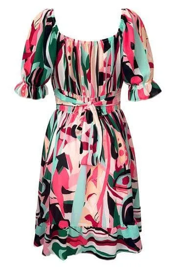 Marisol Patterned Frill Dress