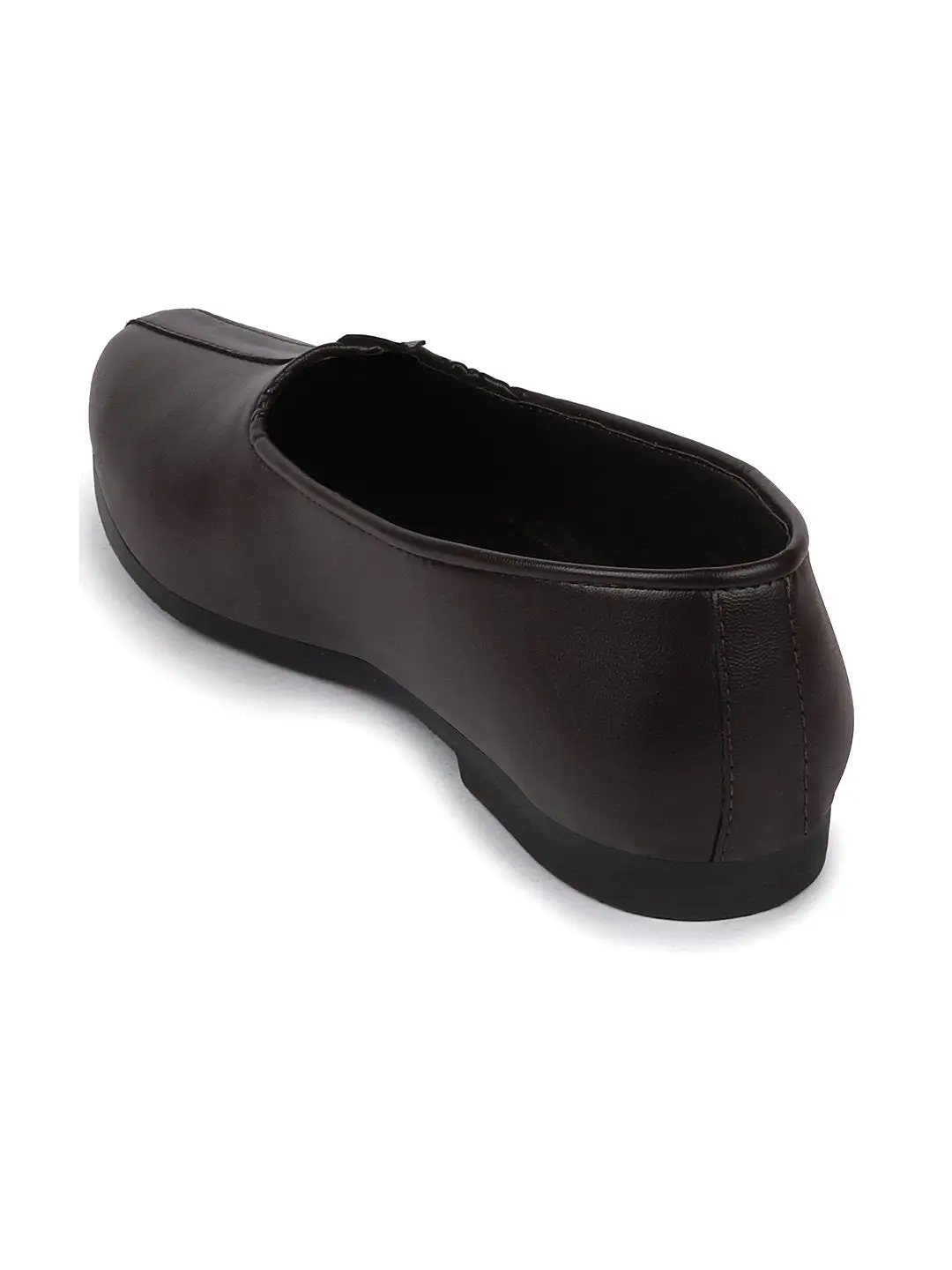 Men Ethnic Brown Slip On Juttis and Mojaris