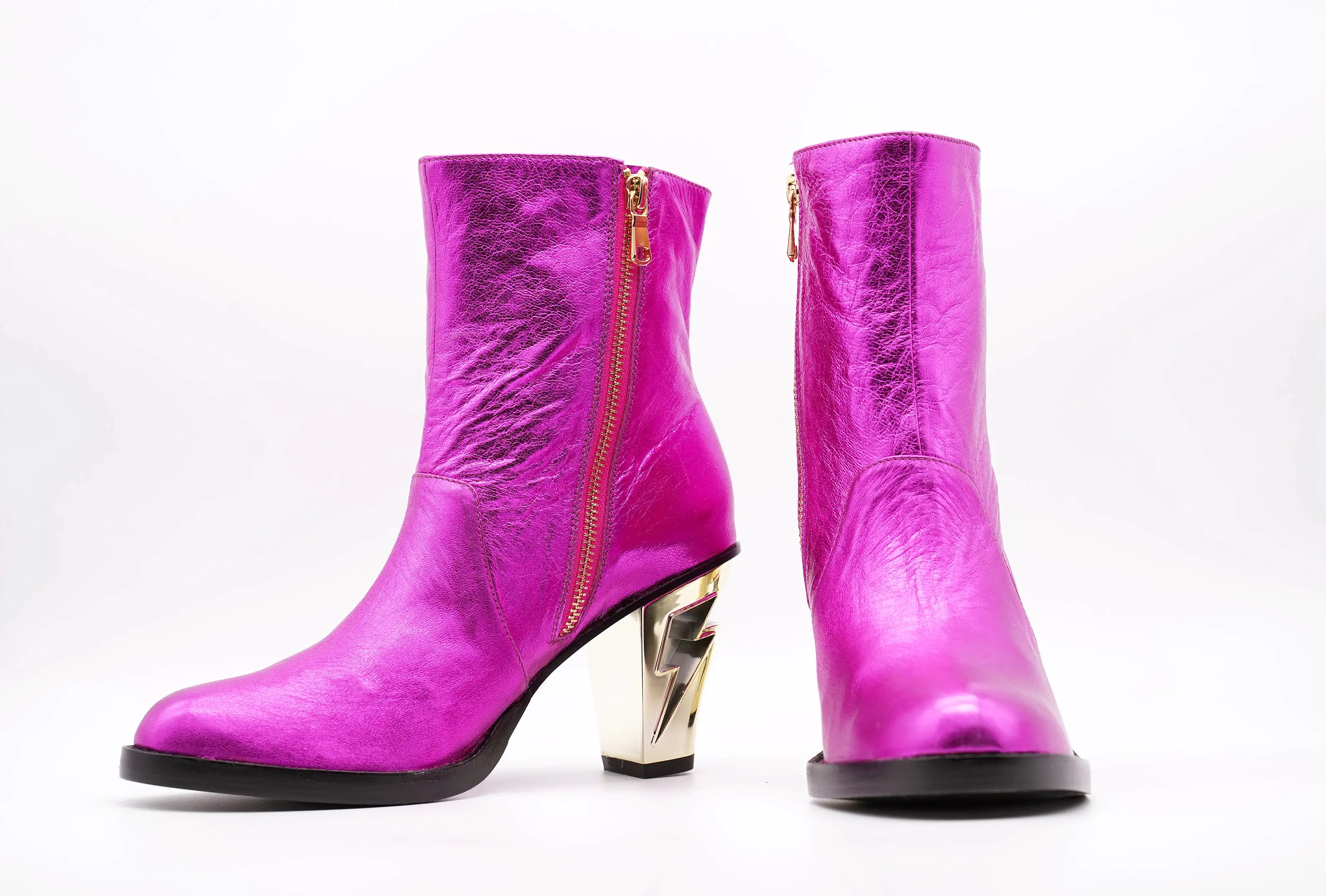 METALLIC PINK BOOTIE - MADE TO ORDER