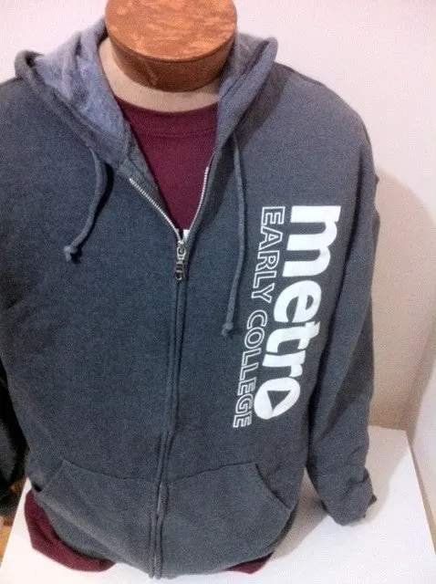 Metro Zipper Hood Grey