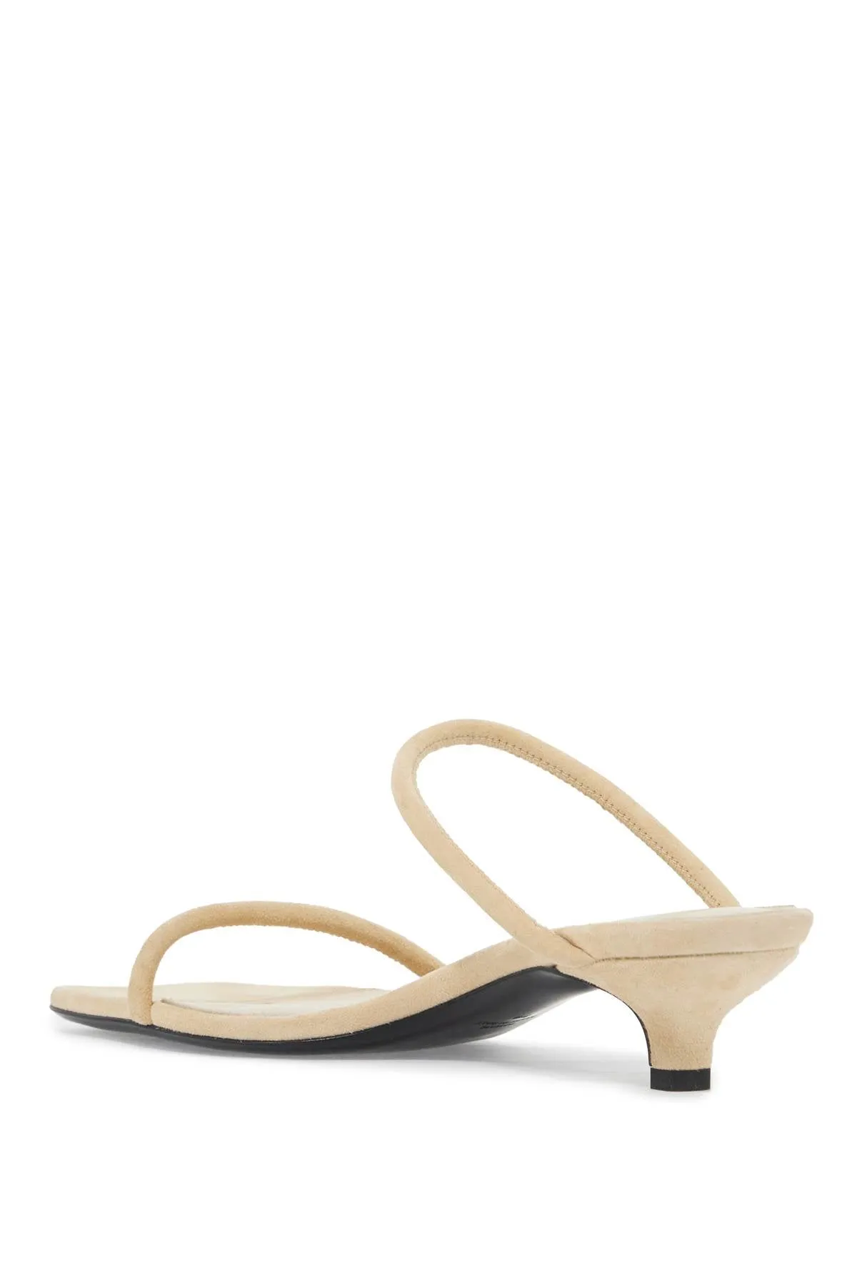 minimalist suede leather sandals 243 WAS2065 LE0045 ECRU