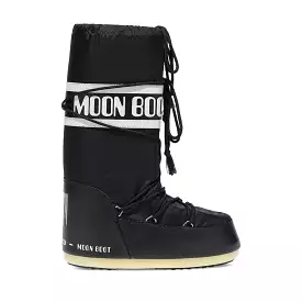 Moon Boot Girl's Icon Nylon Black