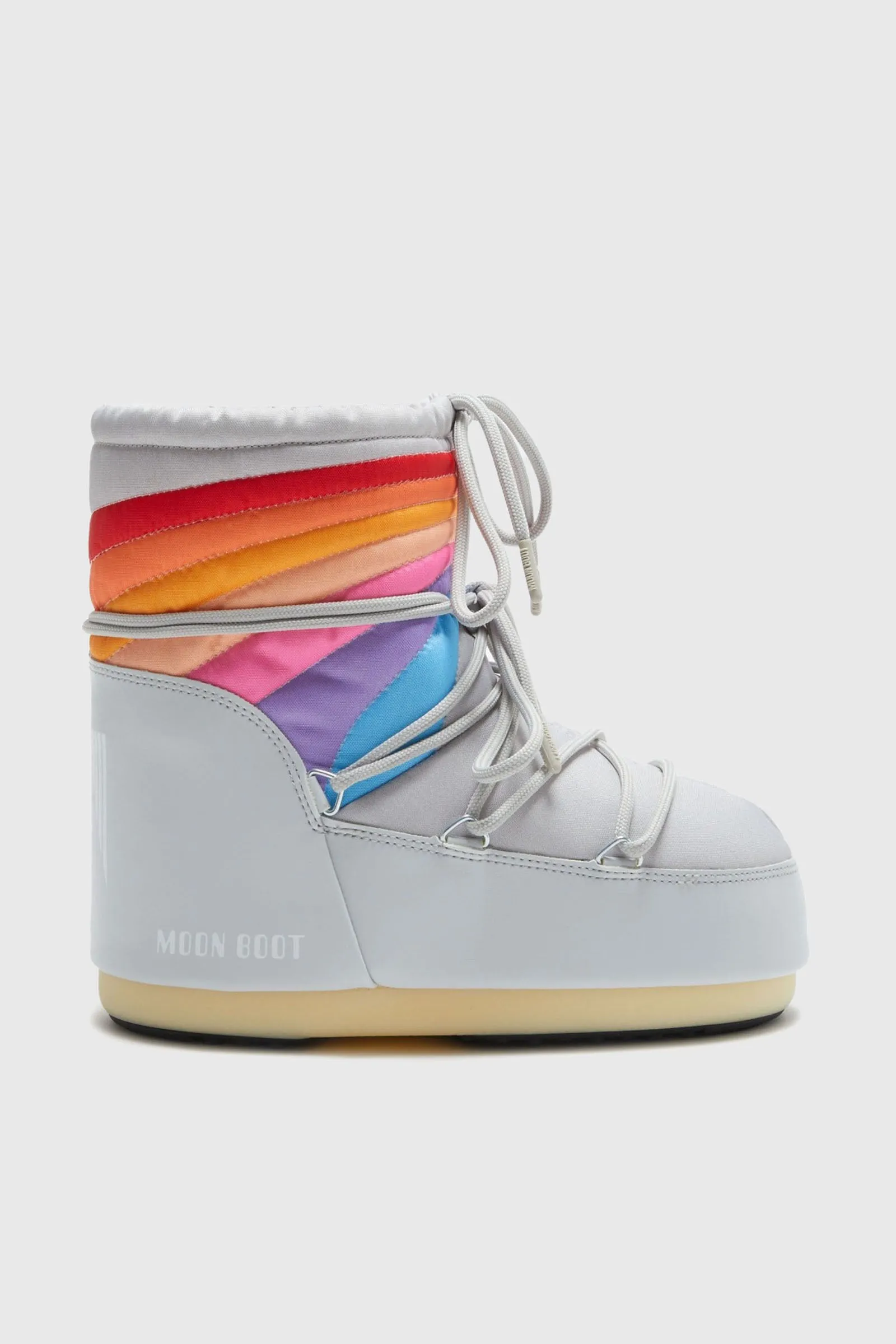 Moon Boot Icon Low Rainbow Grigio Donna