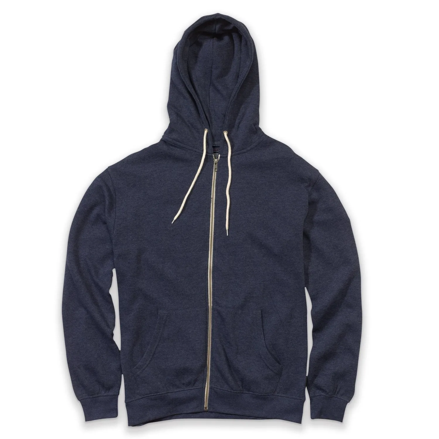 MV Sport Retro Heather Zip Hood, Navy Heather 2349