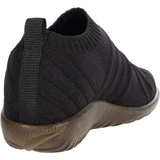 Naot Womens Okahu Stretch Knit Slip-On Shoe- Black Knit