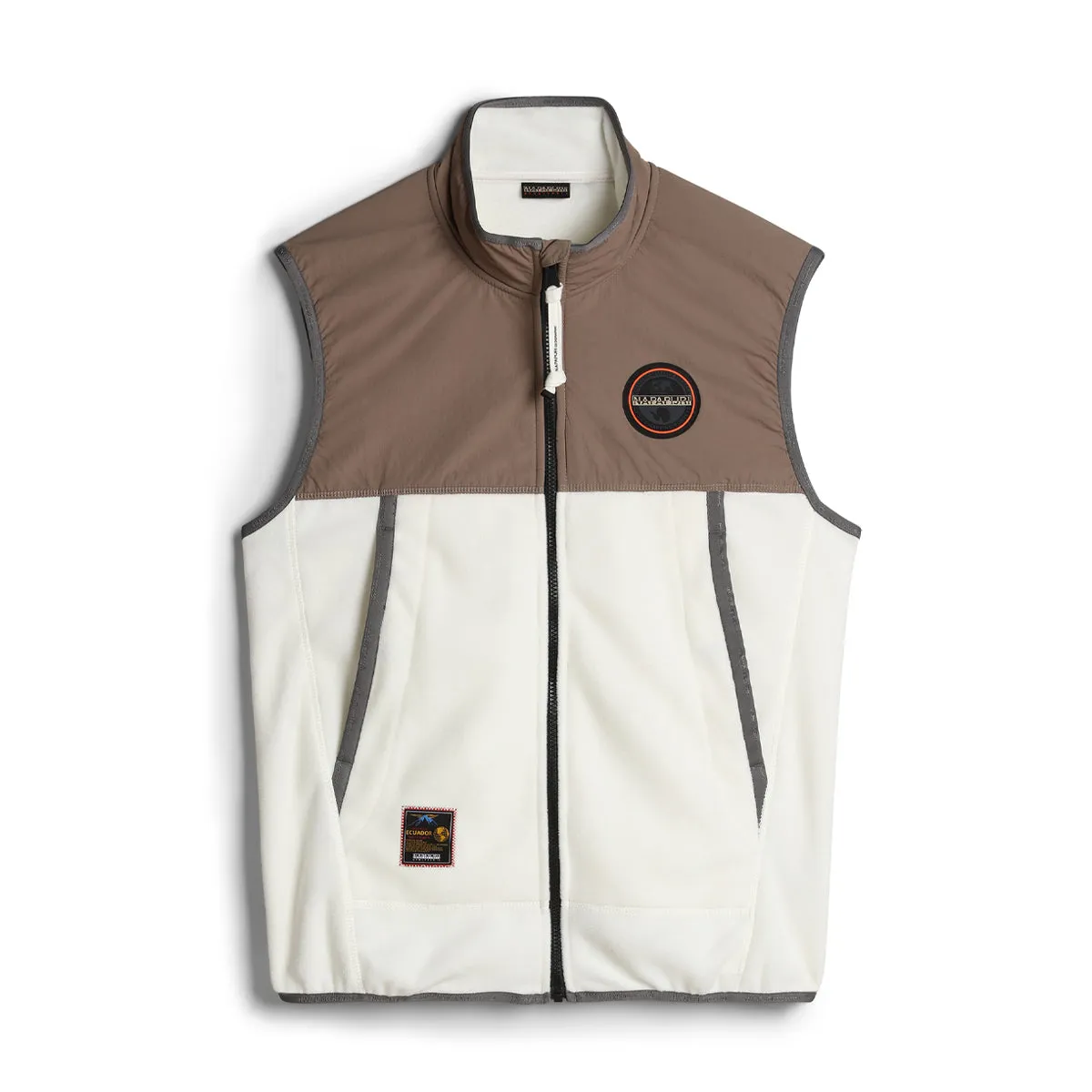 Napapijri - T-Ambato Fleece Gilet in White Whisper