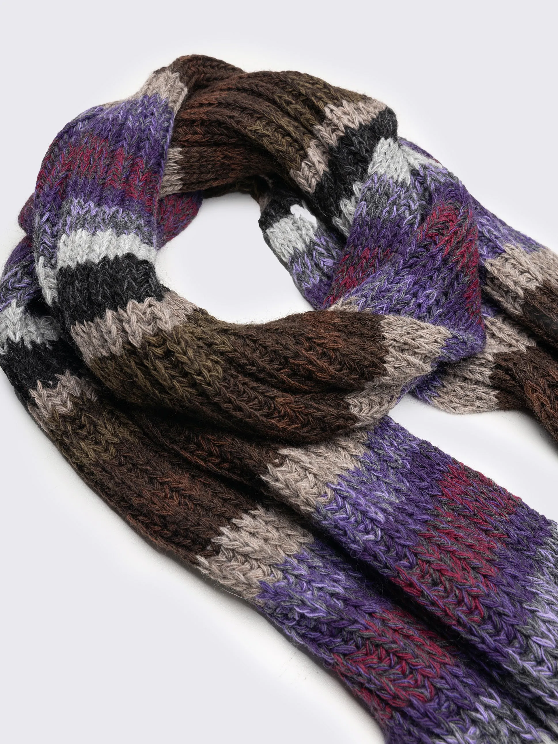 Nova Multi Coloured Textured Scarf