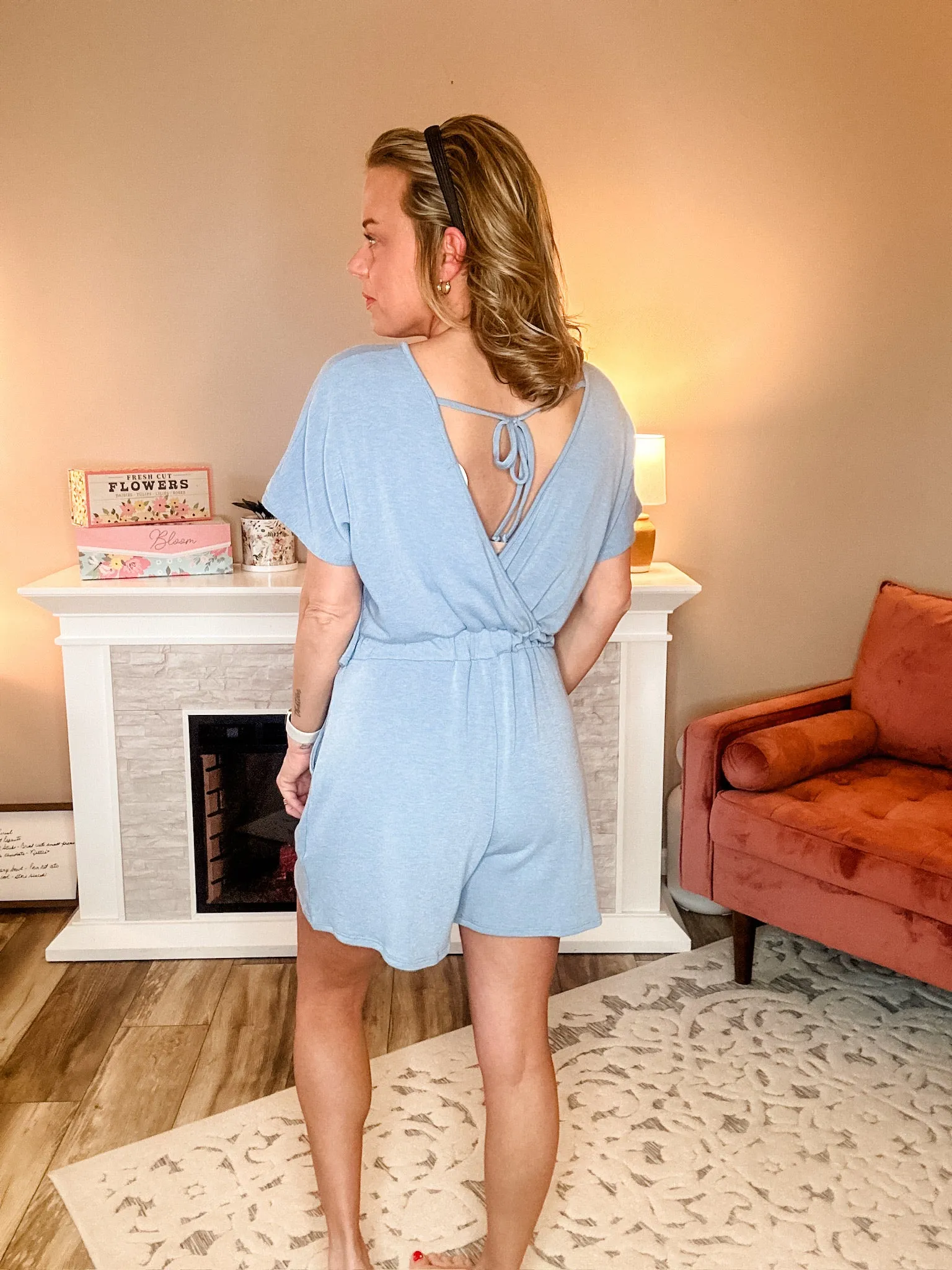 Open Back Romper