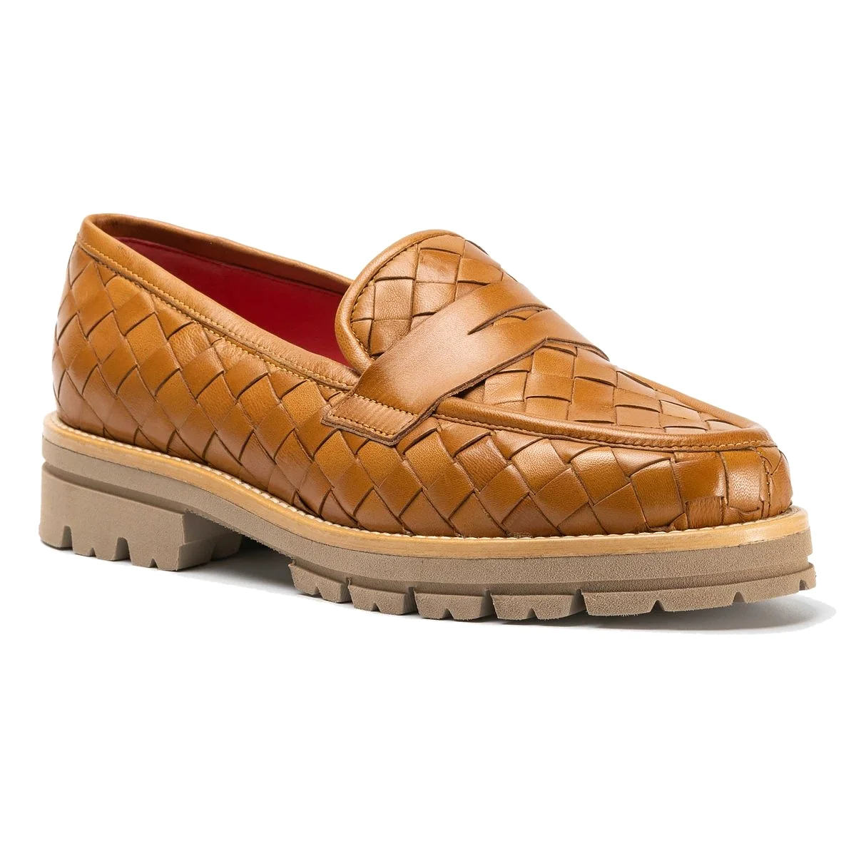 Pas De Rouge Women's Marta Cuero Woven Leather