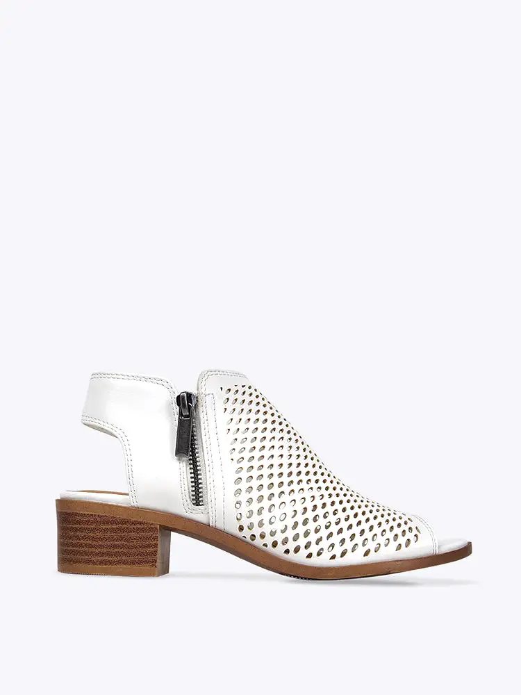 Perforated Low Bootie