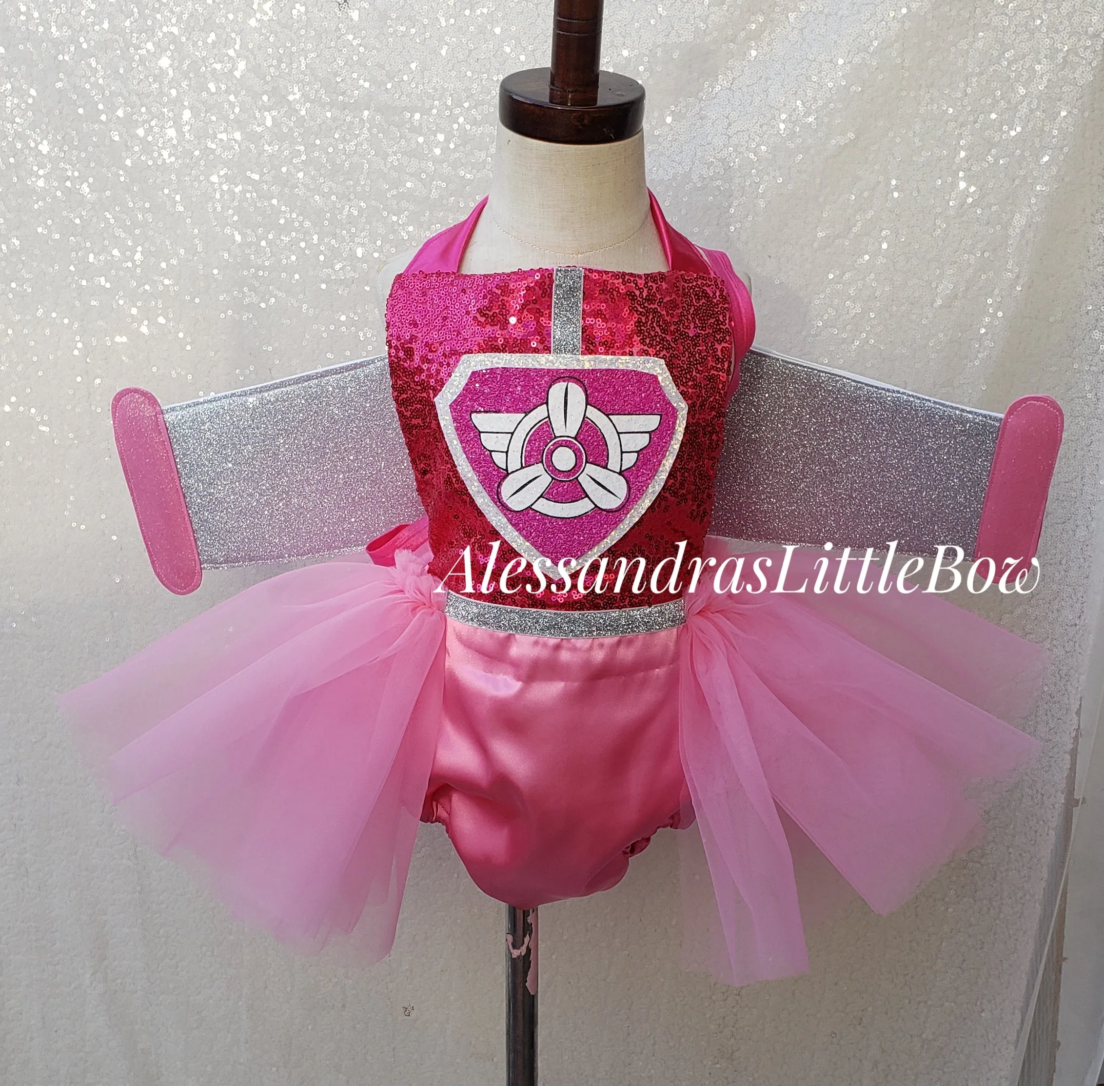 Pink PUP tutu romper