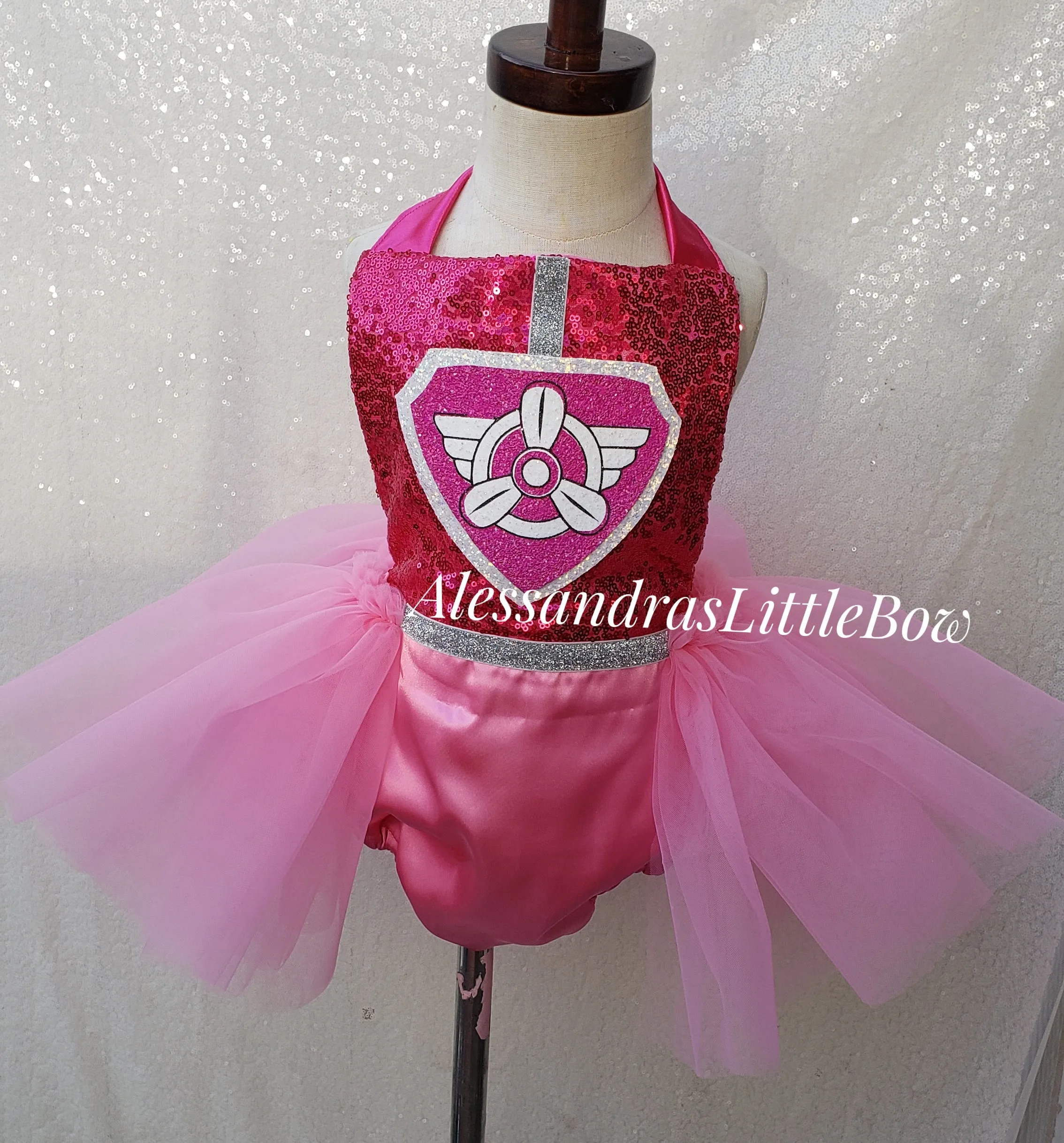 Pink PUP tutu romper