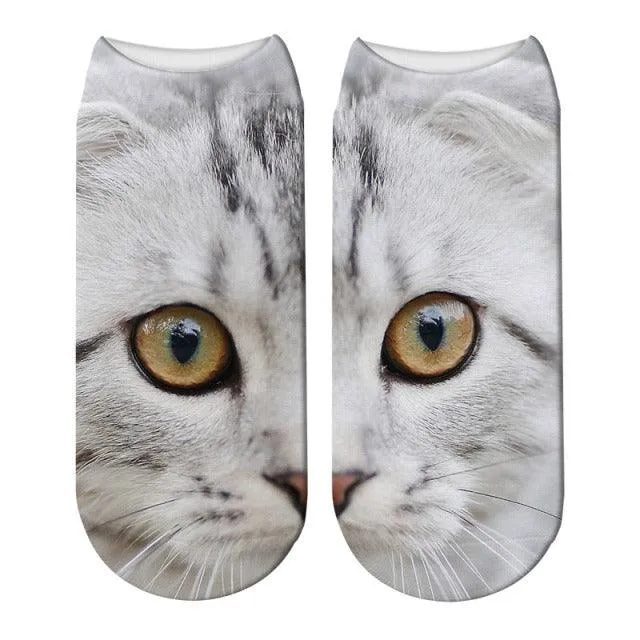 Printed Casual Winter Socks for Women with 3D Print Design