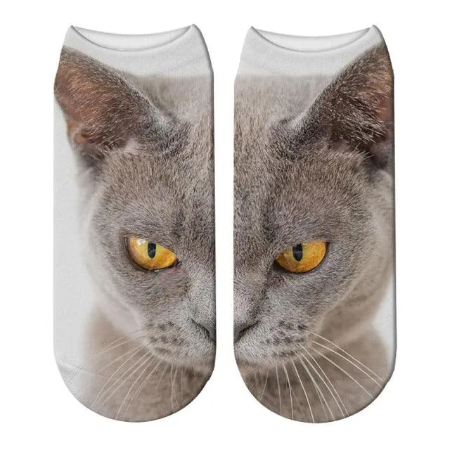 Printed Casual Winter Socks for Women with 3D Print Design