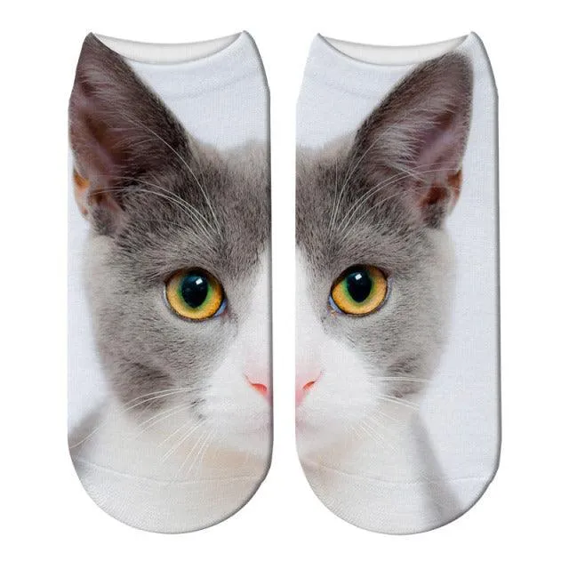 Printed Casual Winter Socks for Women with 3D Print Design