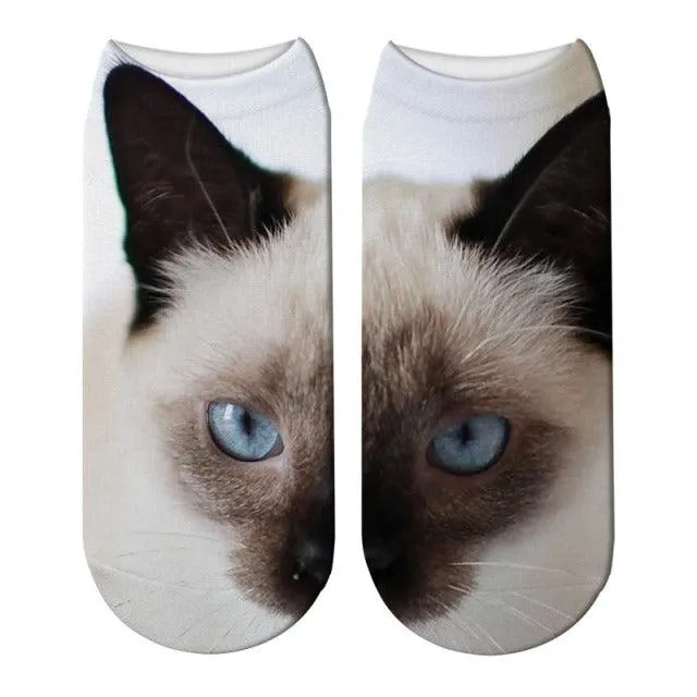 Printed Casual Winter Socks for Women with 3D Print Design