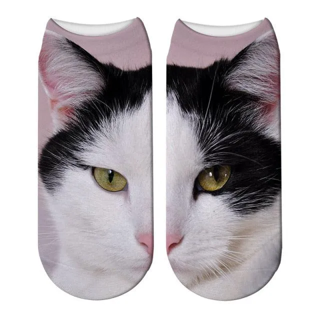 Printed Casual Winter Socks for Women with 3D Print Design