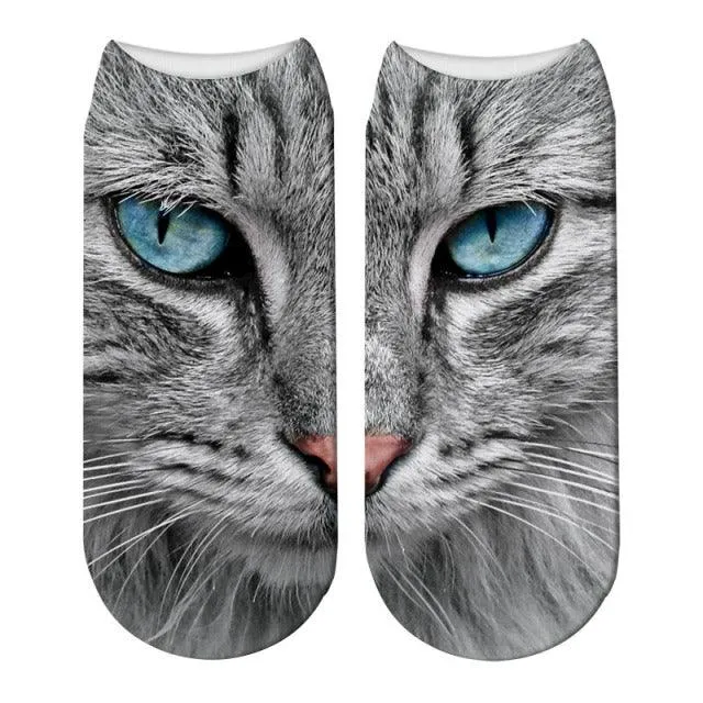 Printed Casual Winter Socks for Women with 3D Print Design