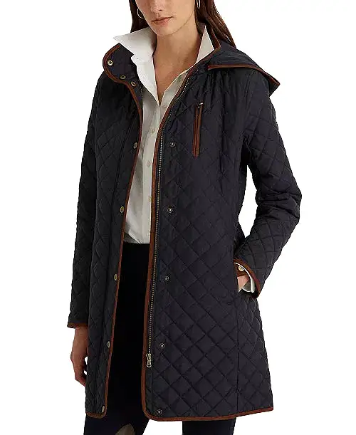 Ralph Lauren Women's Hooded Quilted Coat