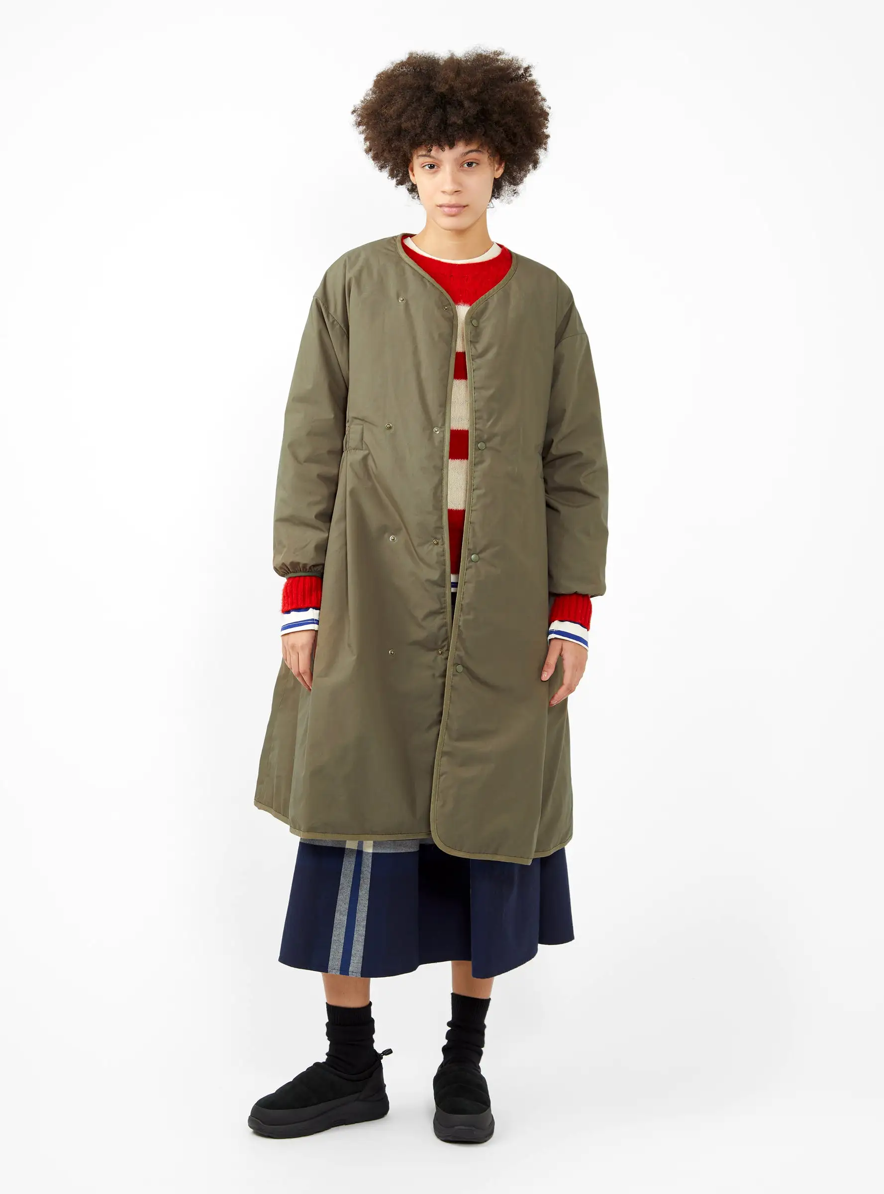 Reversible Down Coat Khaki