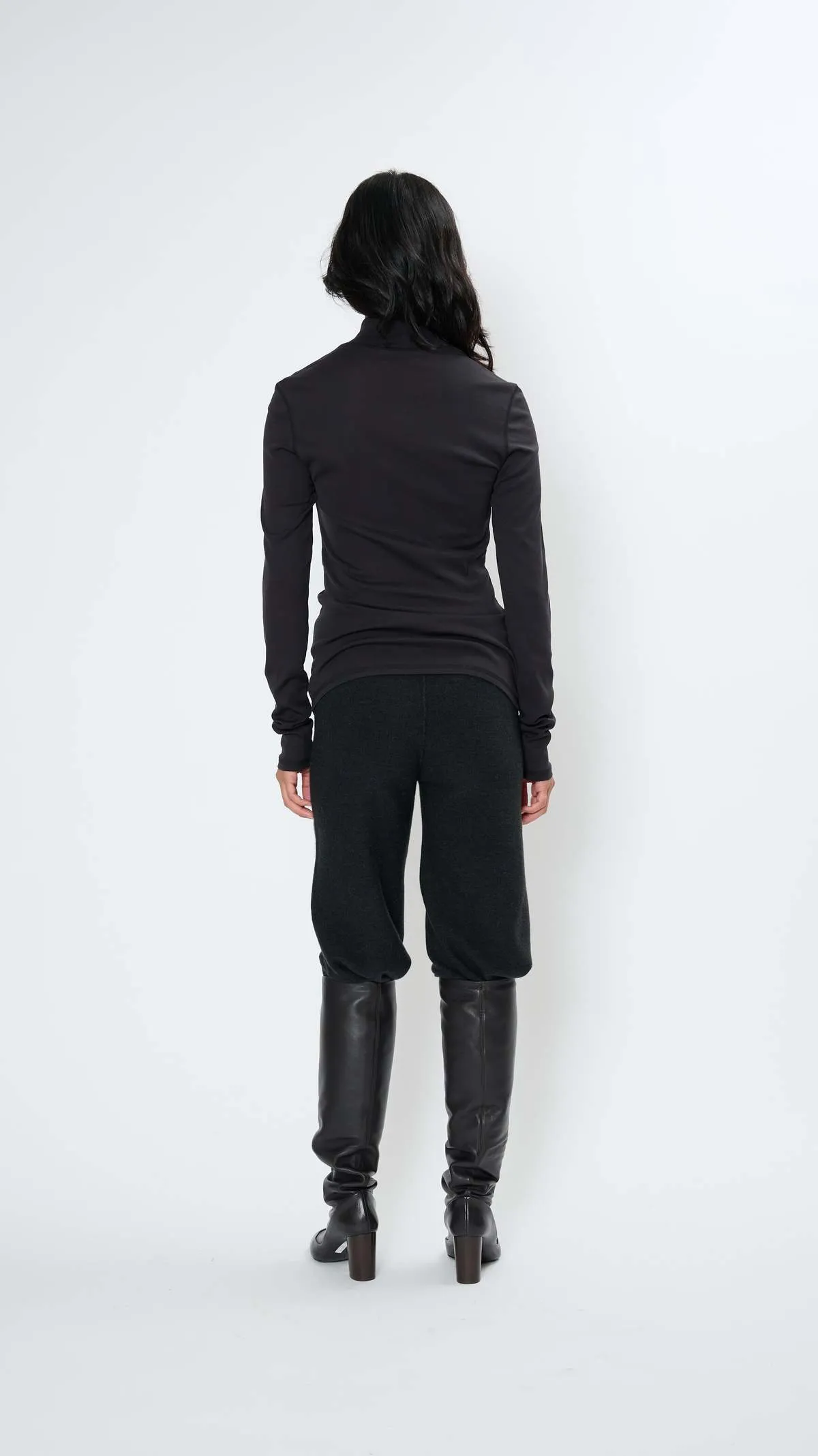 Rib Turtleneck - Squid Ink