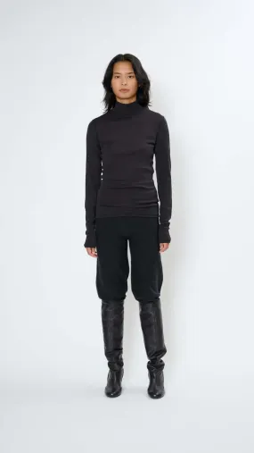 Rib Turtleneck - Squid Ink