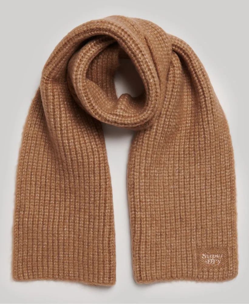 Ribbed Knit Scarf | Toasted Coconut Brown