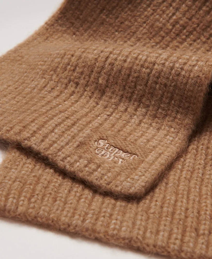 Ribbed Knit Scarf | Toasted Coconut Brown