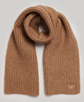 Ribbed Knit Scarf | Toasted Coconut Brown