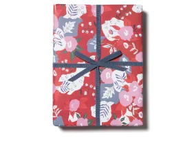 Ruby Red Flower Wrap Sheets (PICK UP ONLY)