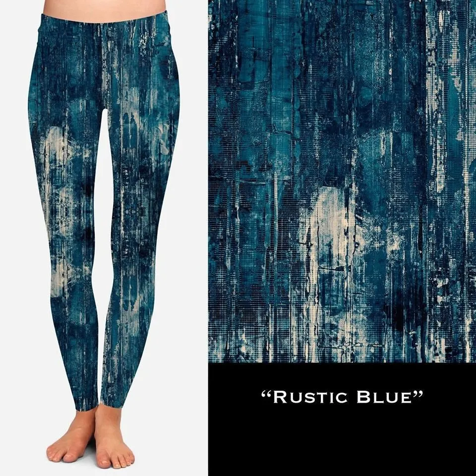 Rustic Blue Soft Leggings