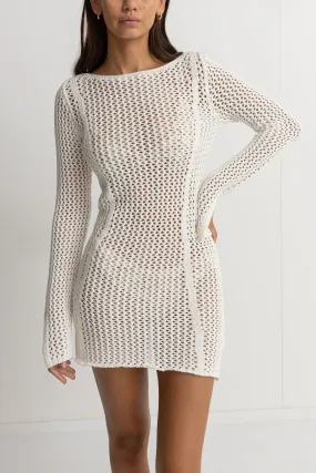 Seashell Crotchet Dress Cream