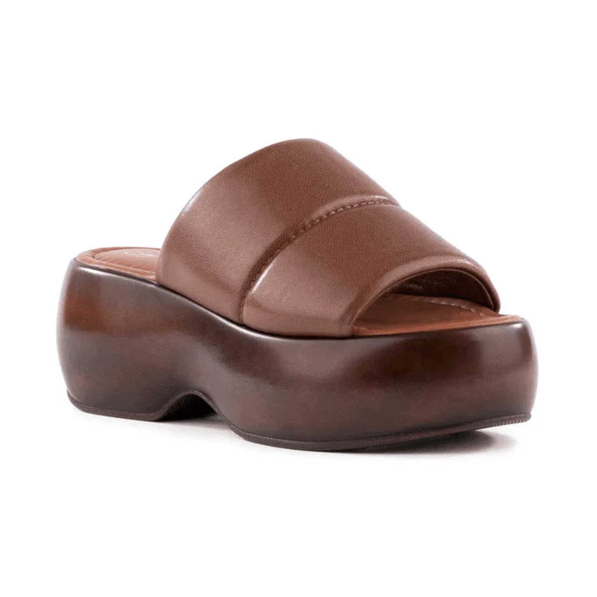 Seychelles Sorry About It Slip-On Platform Sandals - Brown