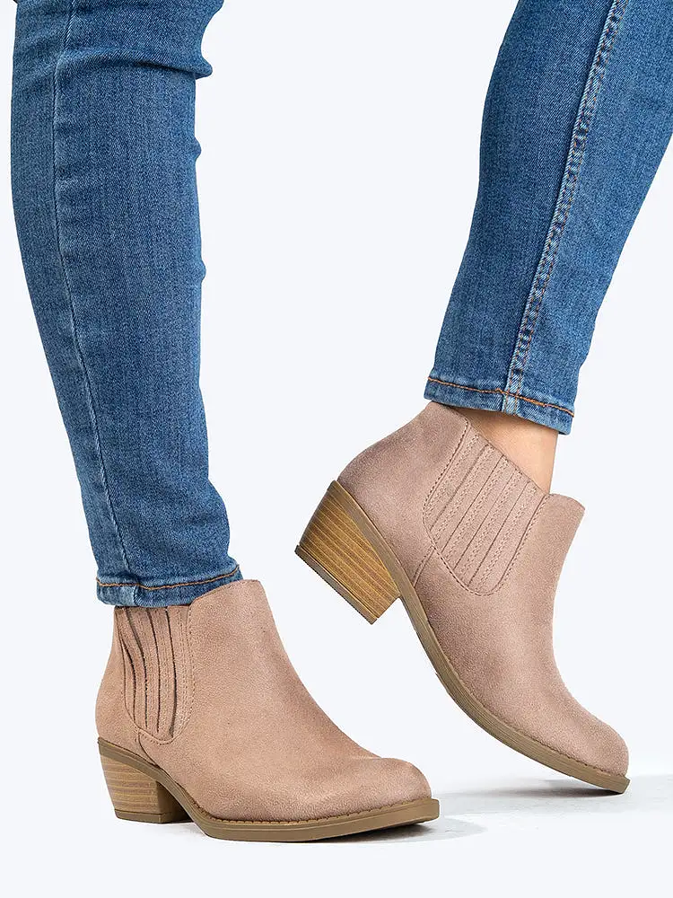 Slip On Ankle Booties