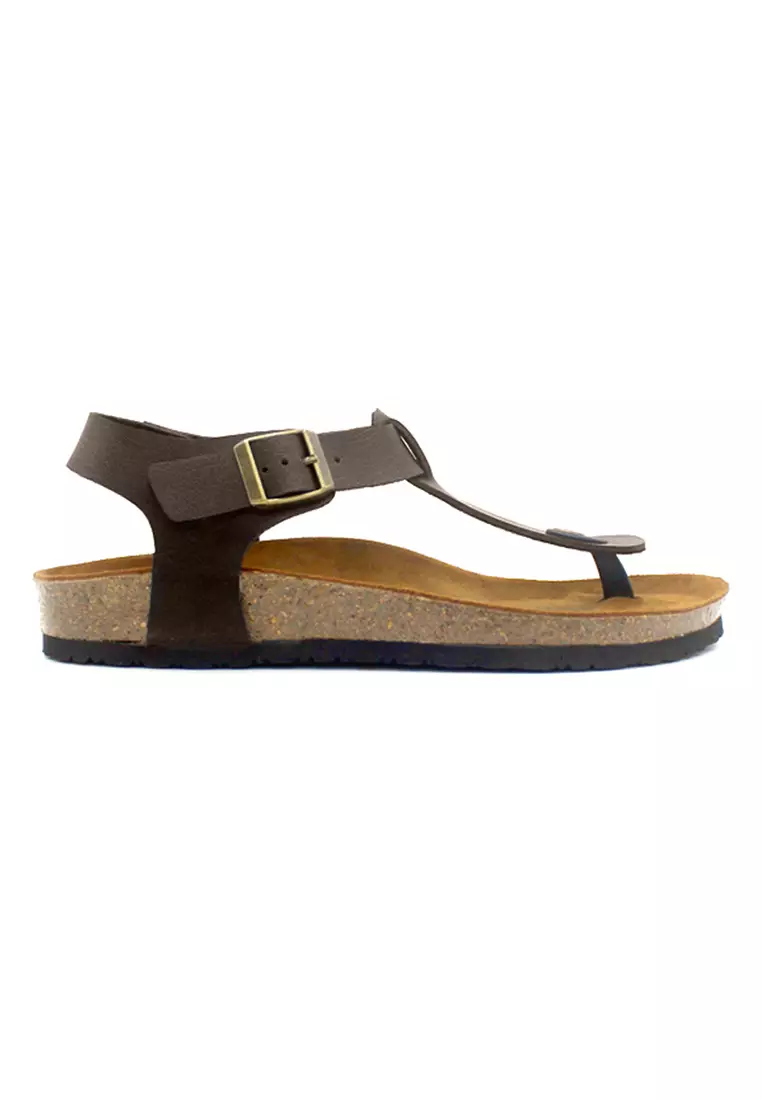 SoleSimple Oxford - Dark Brown Leather Sandals & Flip Flops