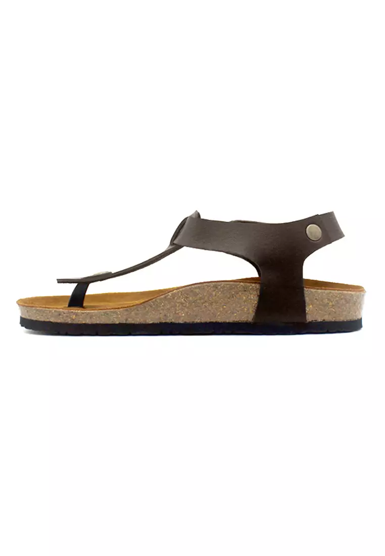 SoleSimple Oxford - Dark Brown Leather Sandals & Flip Flops