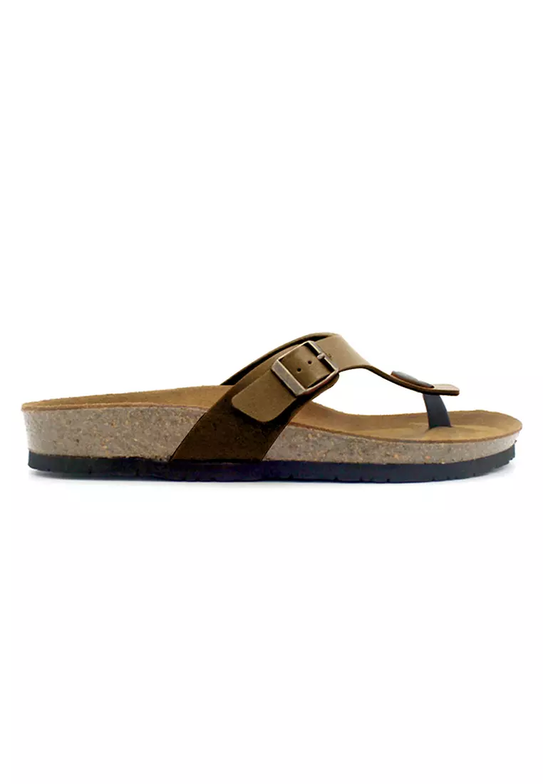 SoleSimple Prague - Camel Leather Sandals & Flip Flops