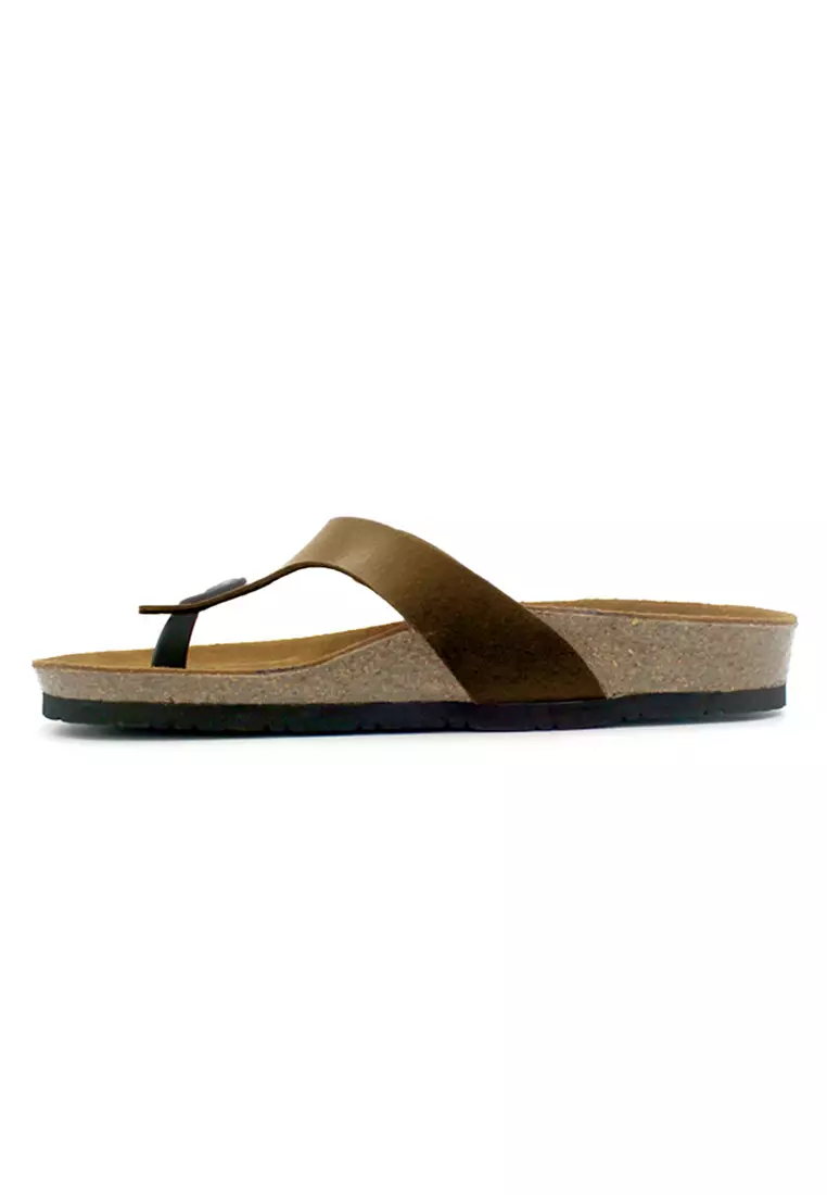 SoleSimple Prague - Camel Leather Sandals & Flip Flops